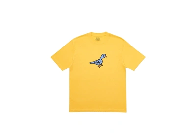 Pre-owned Palace  Pigeon Hole T-shirt Yellow
