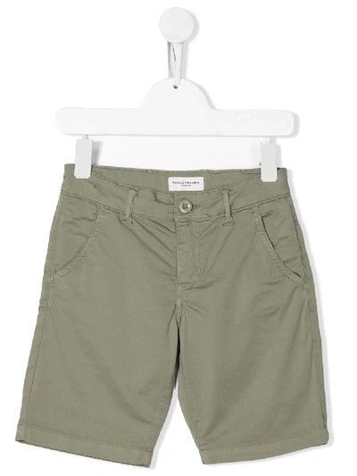 Paolo Pecora Kids Tailored Shorts In Green