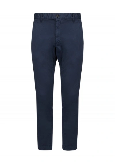 Dsquared2 Dsquared Cotton Pants In Dark Blue
