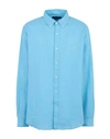 Polo Ralph Lauren Linen Shirt In Sky Blue