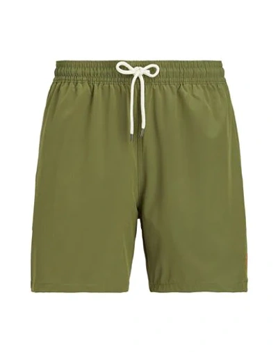 Polo Ralph Lauren Traveller Regular-fit Recycled Polyester-blend Shorts In Green