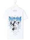 Philipp Plein Kids' Skull-print T-shirt In White