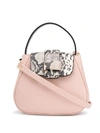 Nico Giani Snake Effect Tote Bag In Pink