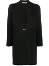 D-exterior Panelled Loose-fit Cardigan In Black