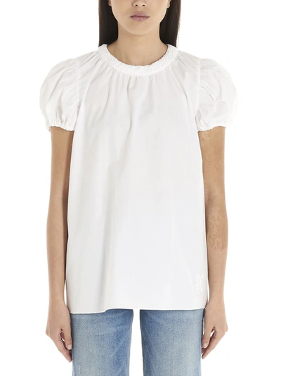 Kenzo Smock Top In Blanc