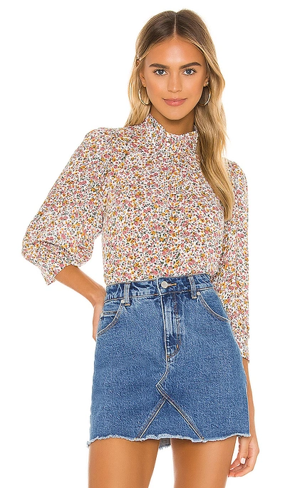 Rolla's Stephanie Coast Floral Blouse In White