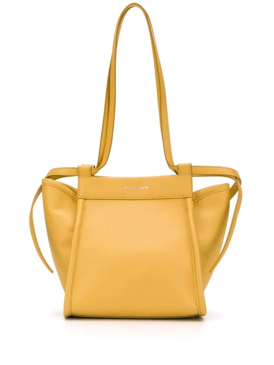 Elena Ghisellini Shoulder Tote Bag In Yellow