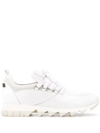 Peserico Panelled Low-top Trainers In White