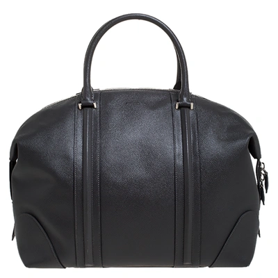 Pre-owned Givenchy Grey Leather Weekender Bag