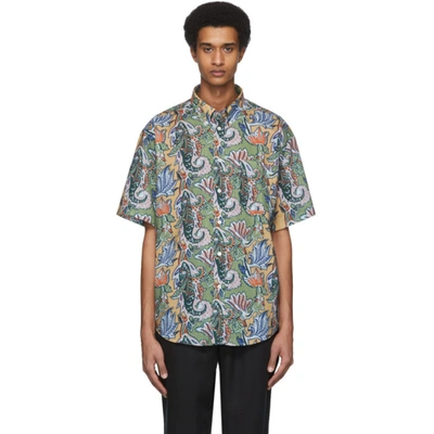 Hope Multicolor Paisley Note Shirt In Green Paisl
