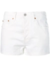 Levi's 501 Stretch Denim Shorts In White