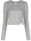 3.1 Phillip Lim / フィリップ リム Long-sleeve Logo T-shirt In Grey