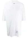 Rick Owens Drkshdw Plain Oversized T-shirt In White