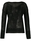 Snobby Sheep Sequin Embellished Jumper In Black