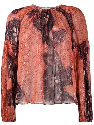 Ulla Johnson Sanaya Long-sleeve Blouse In Pink