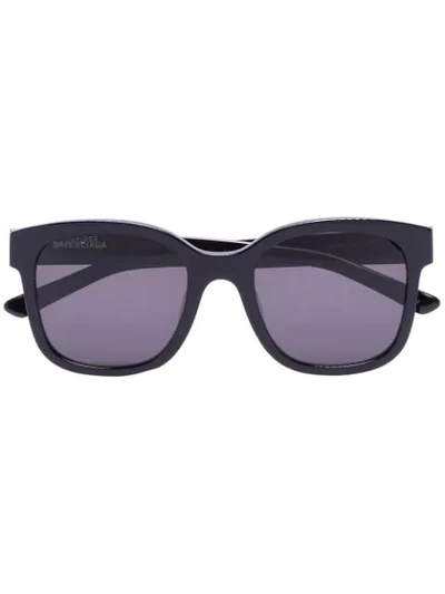 Balenciaga Oversized Square-frame Sunglasses In Black