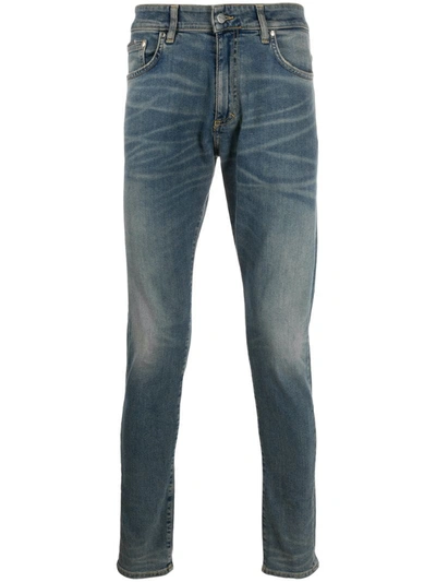 Represent Faded Slim Jeans In Blue