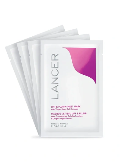 Lancer Lift & Plump Sheet Mask, 4 Count