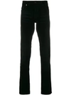 Saint Laurent Slim Fit Corduroy Trousers In 1000 Black