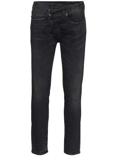 R13 Crossover Skinny Jeans In Blue