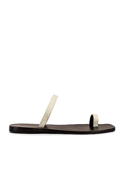 A.emery Kin Sandal In White Snake