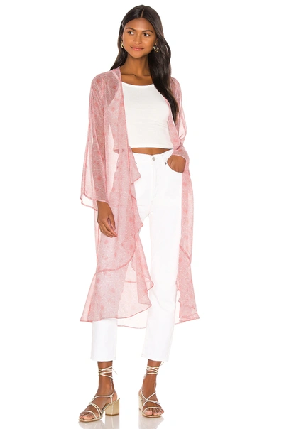 Privacy Please Lilith Robe In Pink Gabriela Floral