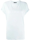 Balmain Logo Printed T-shirt In Blue