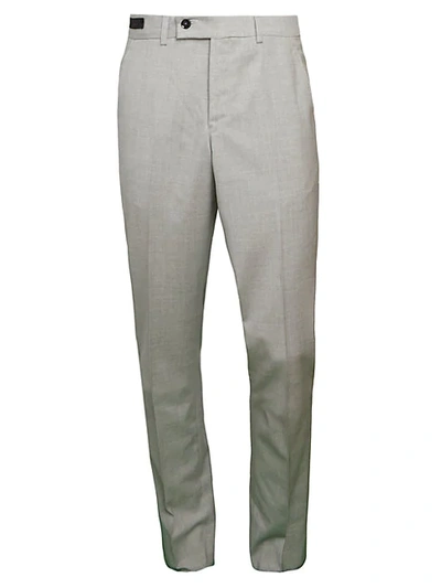 Ted Baker Jerome Wool Pants In Light Grey