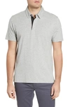 Tommy John Comfort Button-down Polo In Heather Grey