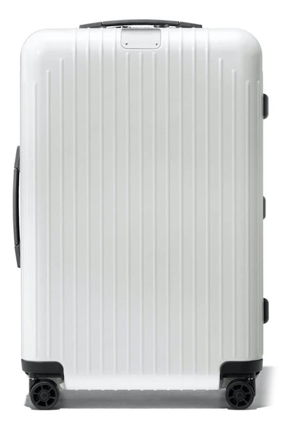 Rimowa Essential Lite Check-in Medium 26-inch Wheeled Suitcase In White