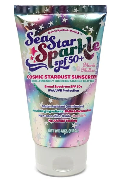 Sunshine & Glitter Kids' Sea Star Sparkle Spf 50+ Glitter Sunscreen In Iridescent