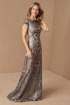 Tadashi Shoji Odette Dress In Silver