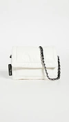 The Marc Jacobs The Mini Cushion Leather Shoulder Bag In White