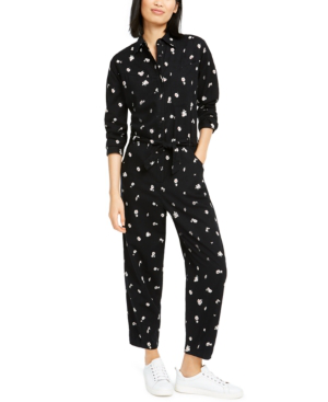 long sleeve cotton jumpsuit