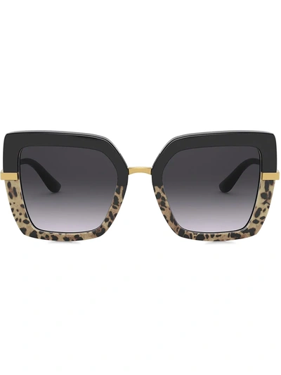 Dolce & Gabbana Dolce And Gabbana 52mm Grad Sunglasses In Light Grey Gradient Black