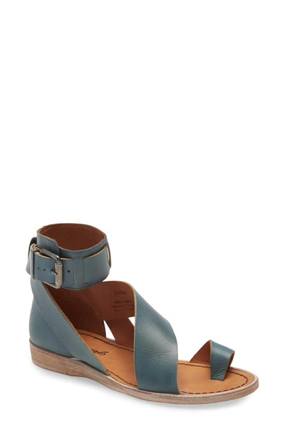 Free People Vale Sandal In Blue Leather
