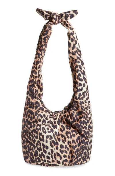 Ganni Print Hobo In Leopard