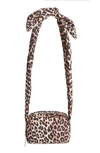 Ganni Print Crossbody Bag In Leopard