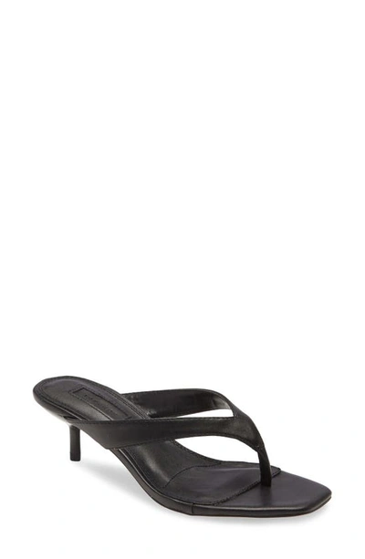 Topshop Nina Mini Heel Mule Sandal In Black