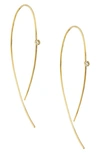 Lana Jewelry Hooked On Hoops Diamond Earrings In Yellow Gold