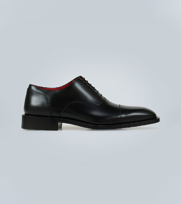 Balenciaga Crystal-embellished Patent-leather Oxford Shoes In Black |  ModeSens