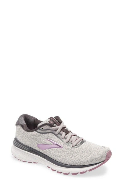 Brooks Women's Adrenaline Gts 20 Running Sneakers From Finish Line In Grey/ White/ Valerian