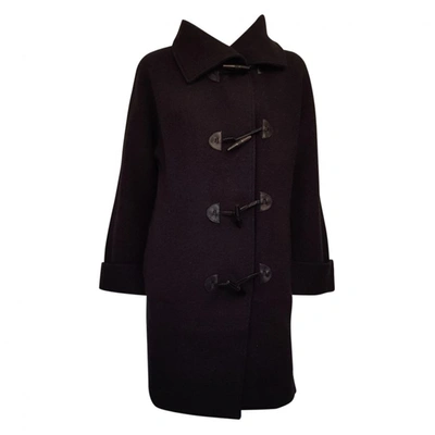 Pre-owned Ralph Lauren Wool Coat In Black