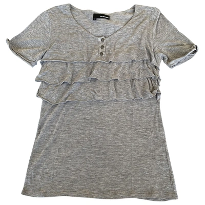 Pre-owned The Kooples Grey Cotton Top