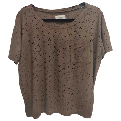 Pre-owned Ralph Lauren Brown Polyester Top