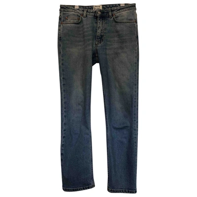 Pre-owned Acne Studios Pop Straight Jeans In Blue