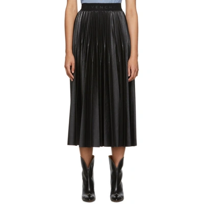 Givenchy Pleated Midi Skirt In Black