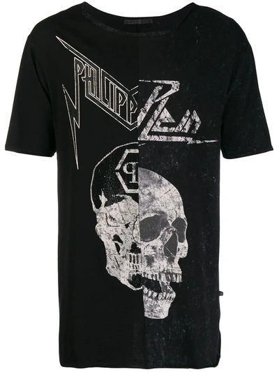 Philipp Plein Printed T-shirt In Black