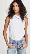 Rag & Bone The Jersey Muscle Tank In White