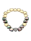 Vhernier Women's Freccia 18k Yellow Gold, Grey Mother-of-pearl, Rock Crystal Quartz & Diamond Necklace